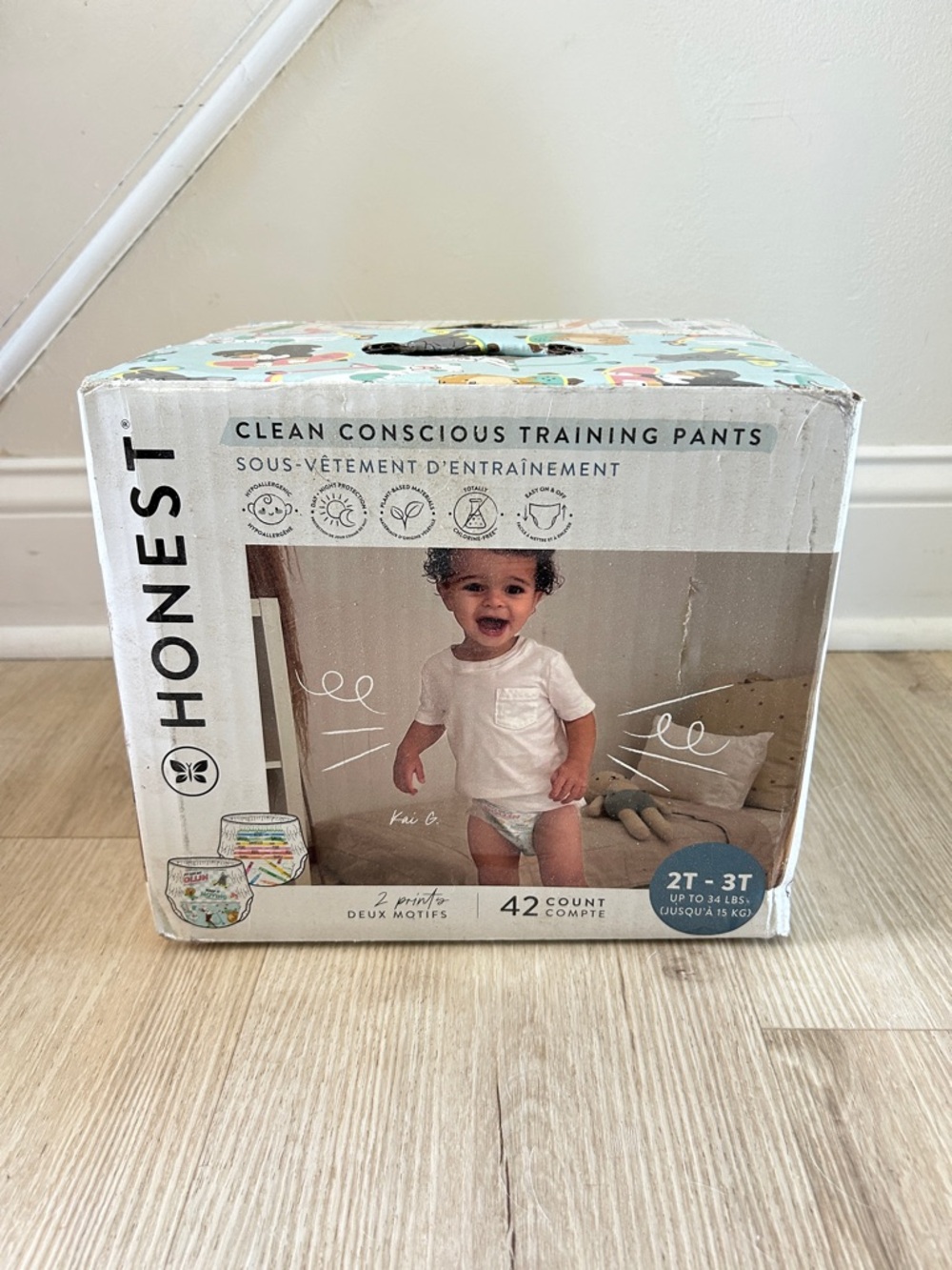 Honest Clean Conscious Training Pants - 2T/3T diapers
